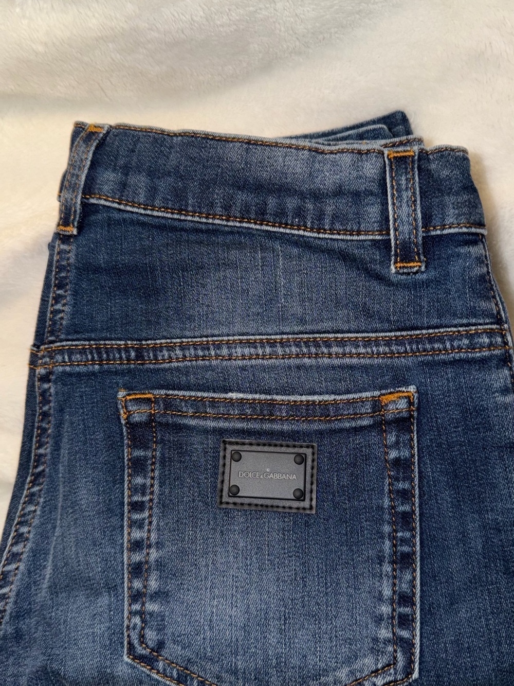 Dolce & Gabbana Girls 11/12 Blue Slim Denim Jeans